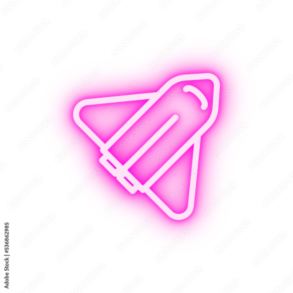 shuttle neon icon shuttle neon icon