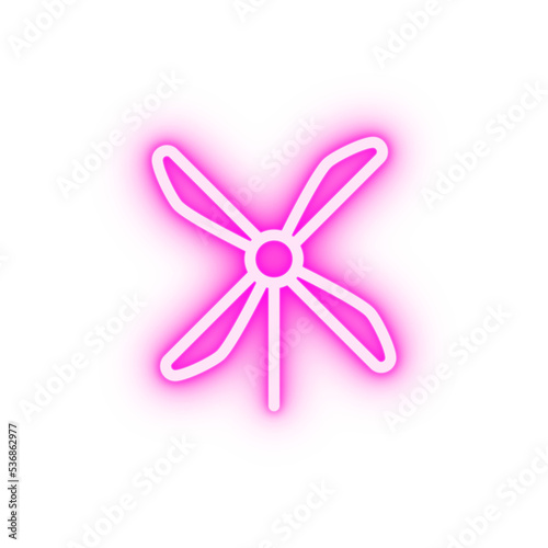 windmill neon icon