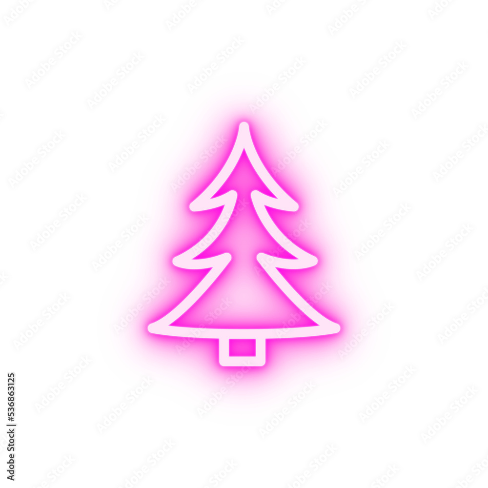 tree neon icon tree neon icon