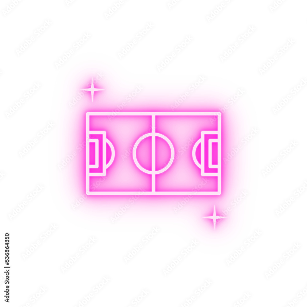Soccer sport neon icon Soccer sport neon icon