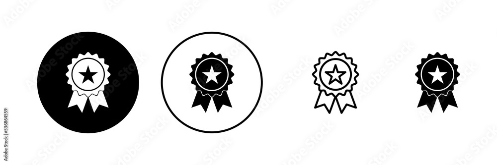 Badge icon vector. Awards icon vector. Achieve sign and symbols