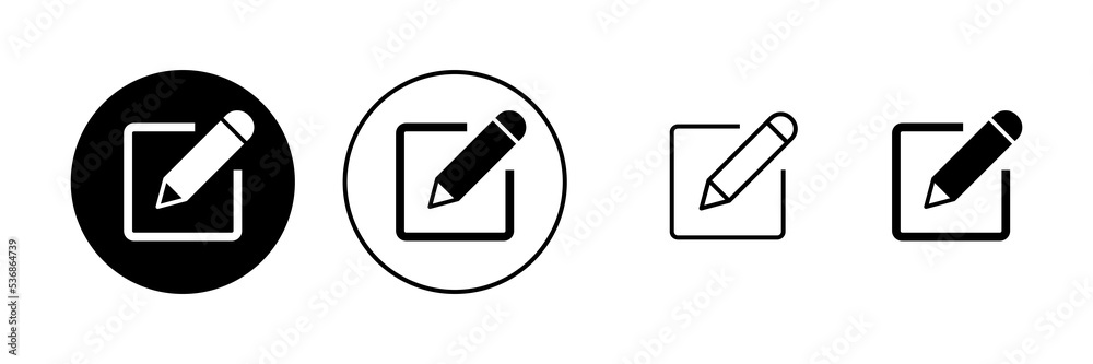 Edit icon vector. edit document sign and symbol. edit text icon. pencil. sign up Edit icon vector. edit document sign and symbol. edit text icon. pencil. sign up