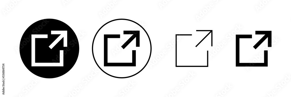 External link icon vector. link sign and symbol. hyperlink symbol External link icon vector. link sign and symbol. hyperlink symbol