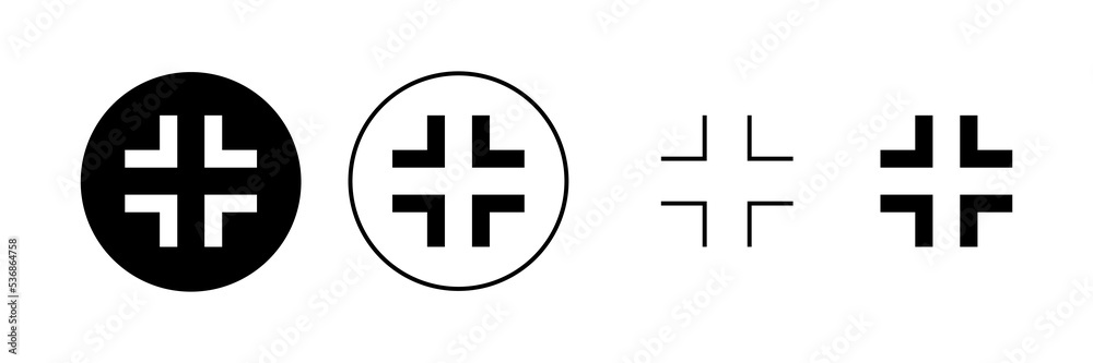 Obraz premium Fullscreen Icon vector. Expand to full screen sign and symbol. Arrows symbol