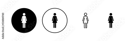 Female icon vector. woman sign and symbol