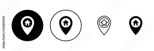 Maps and pin icon vector. location sign and symbol. geo locate, pointer icon.