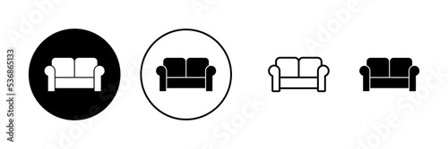 Sofa icon vector. sofa sign and symbol. furniture icon