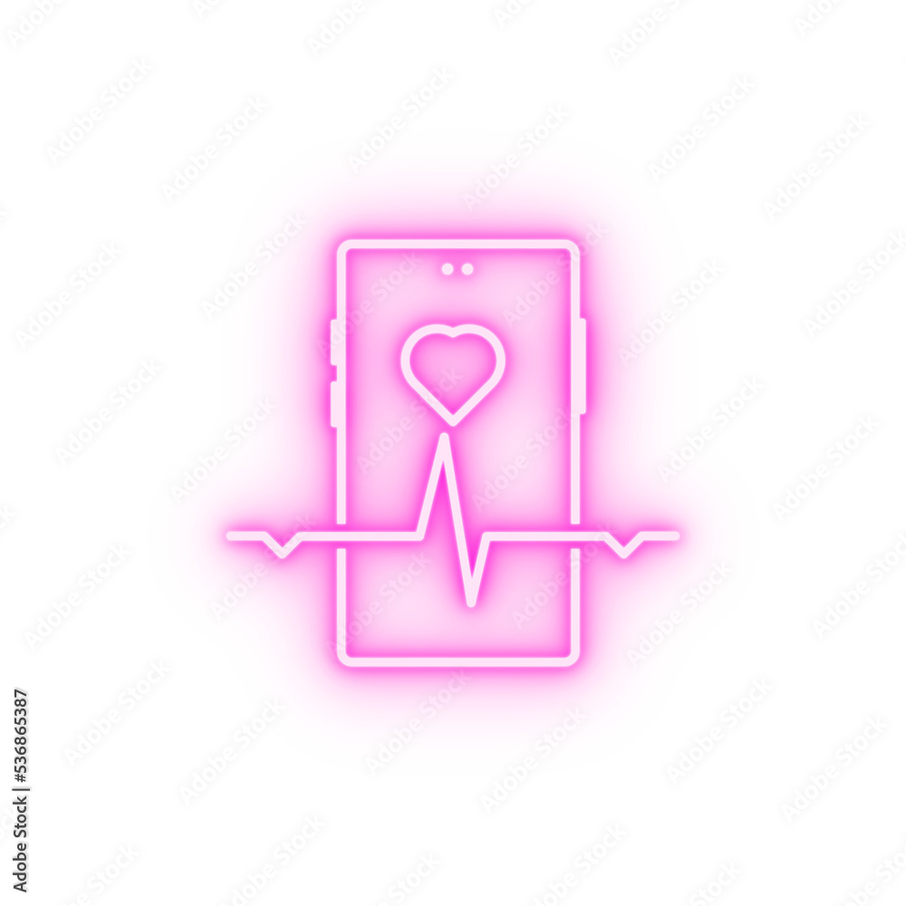 care condition health phone service support neon icon care condition health phone service support neon icon