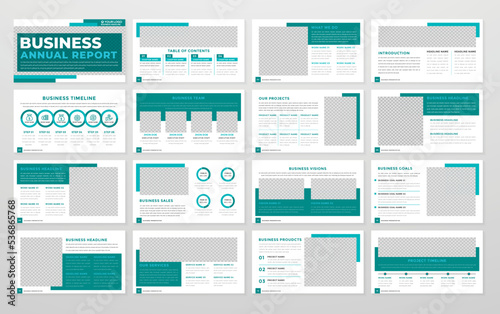 Business presentation layout template design with minimalist style and modern concept use for business proposal