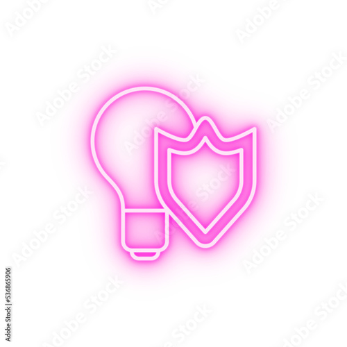 advocacy line neon icon