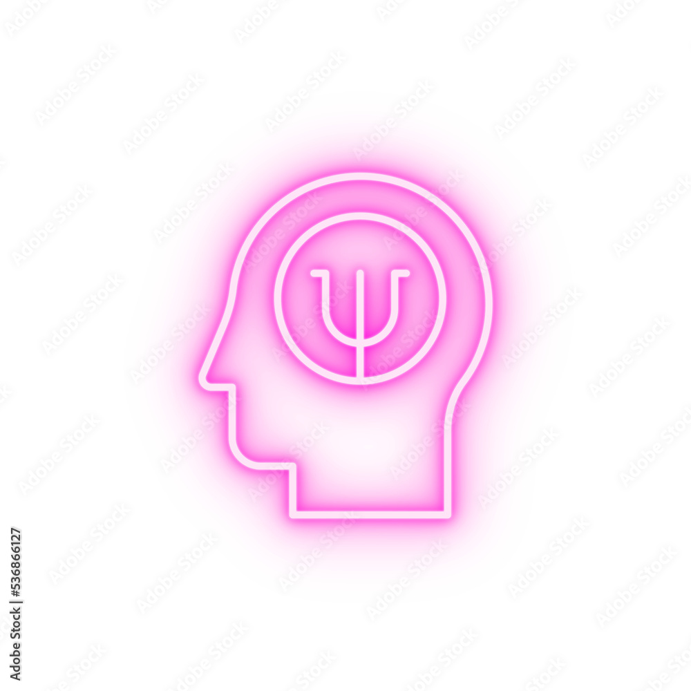 user motivation neurology head neon icon user motivation neurology head neon icon