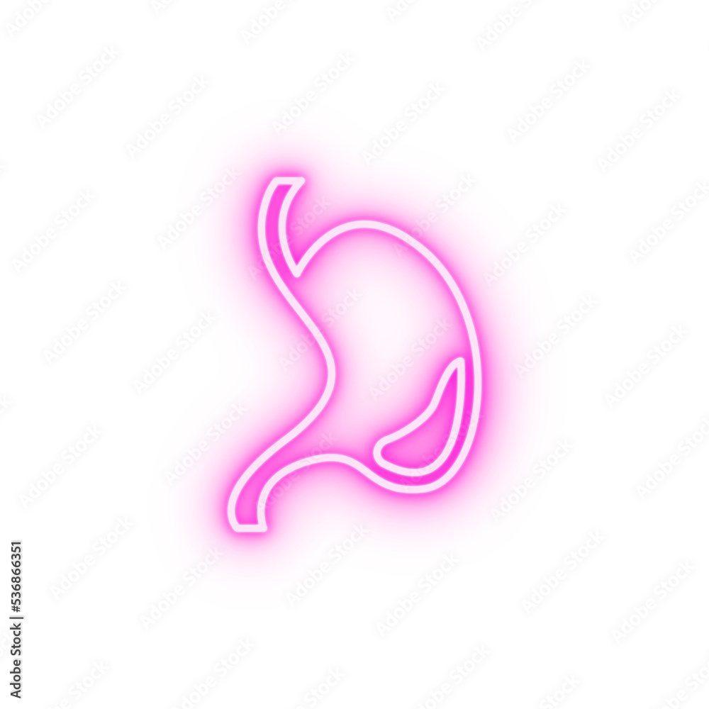 health digestion gastroenterology stomach neon icon health digestion gastroenterology stomach neon icon
