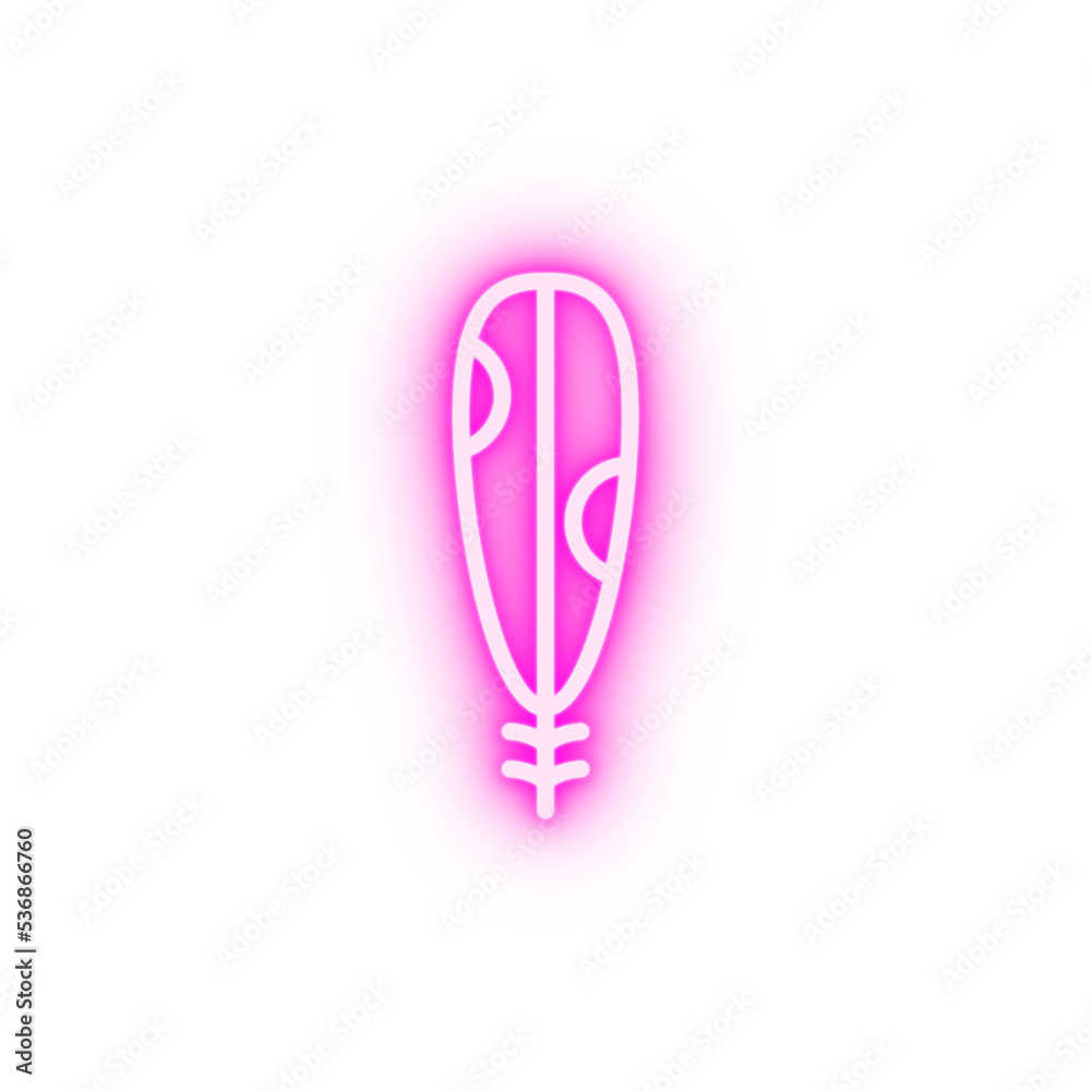 Wing bird neon icon Wing bird neon icon