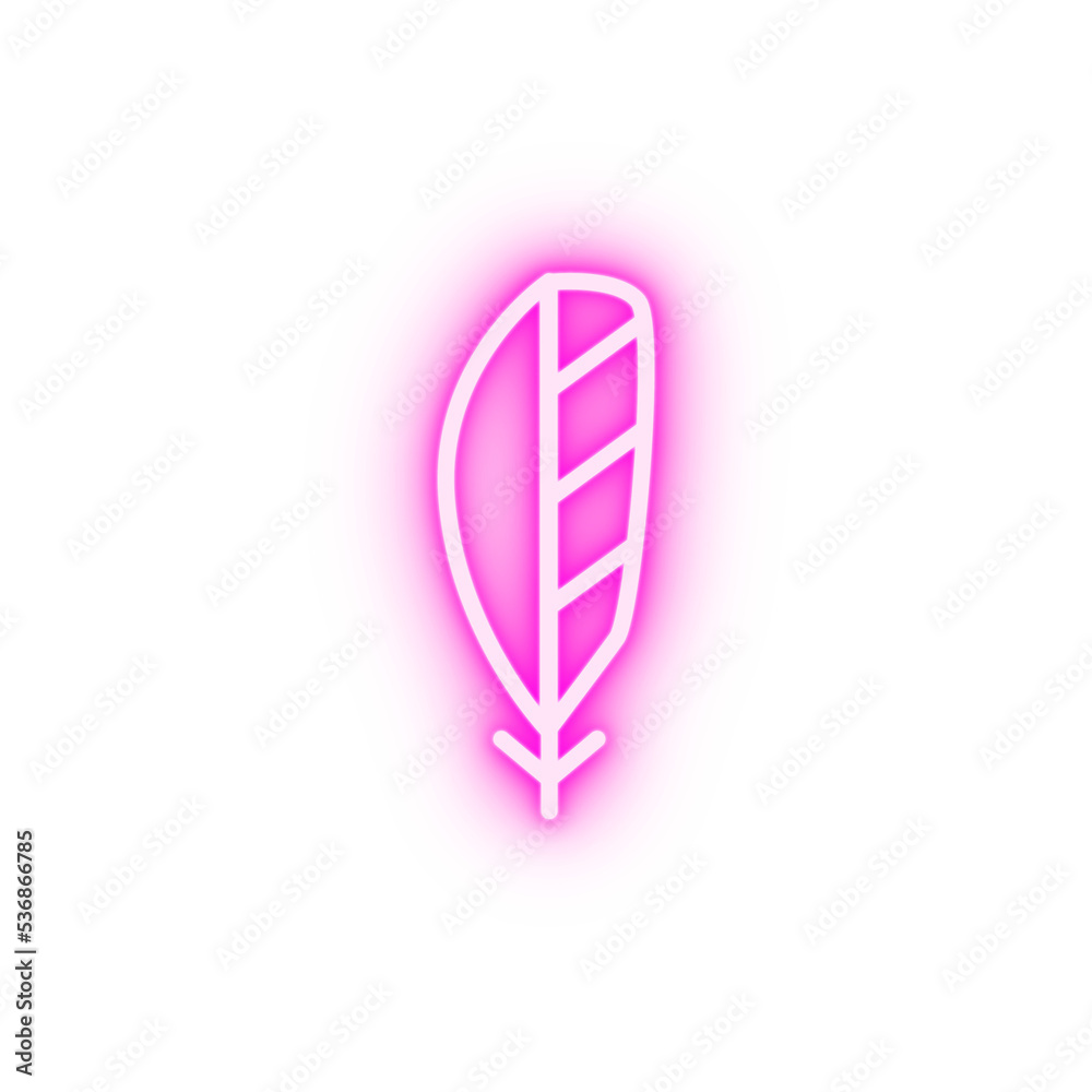 Wing bird neon icon Wing bird neon icon