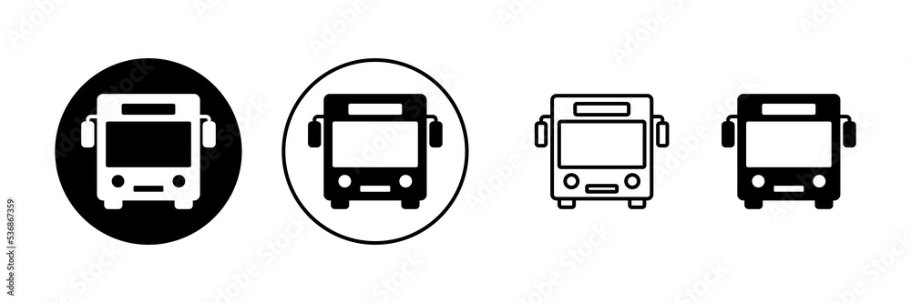 Bus icon vector. bus sign and symbol Bus icon vector. bus sign and symbol