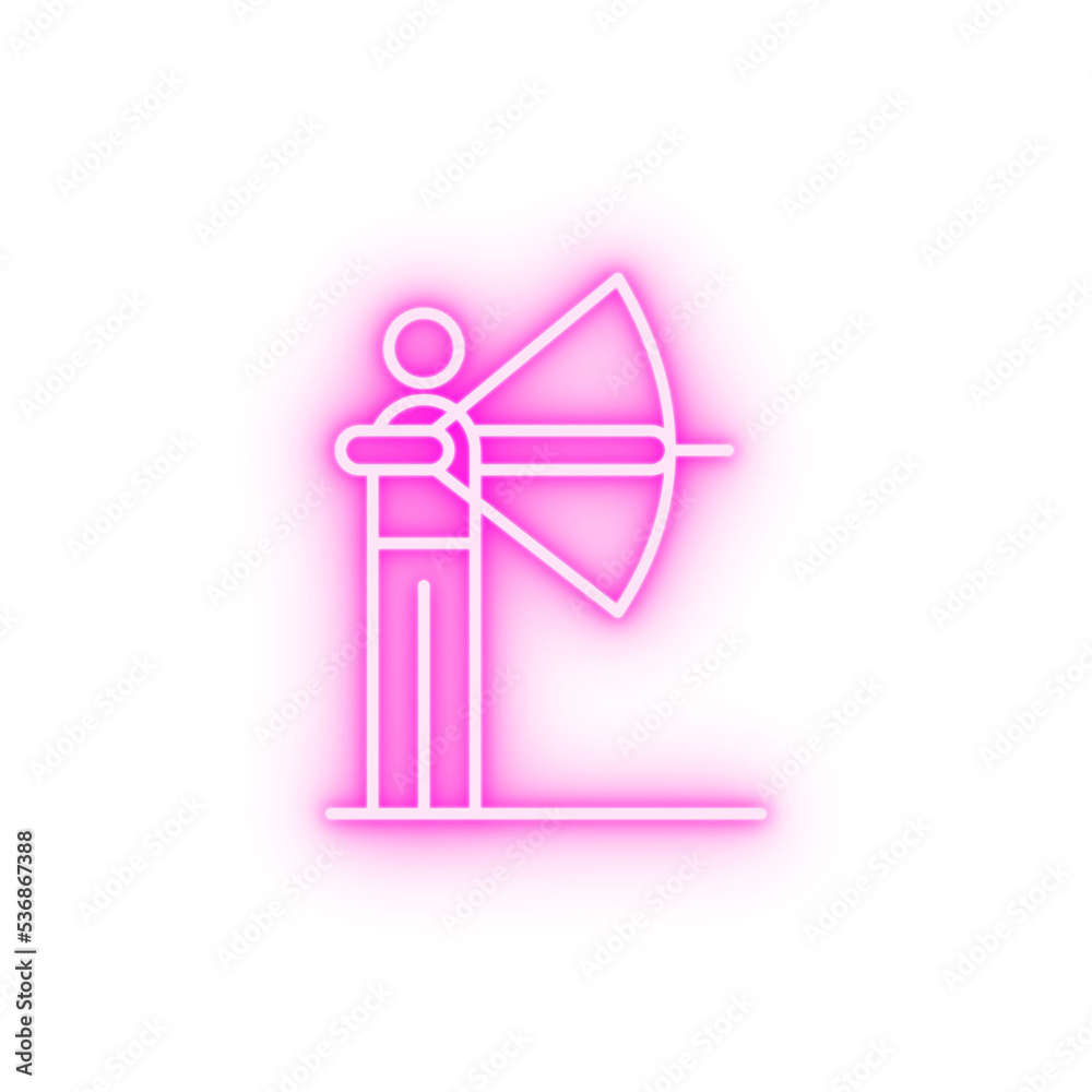 aim archery neon icon