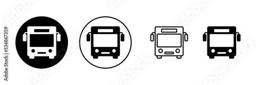 Bus icon vector. bus sign and symbol