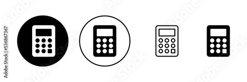 Calculator icon vector. Accounting calculator sign and symbol.