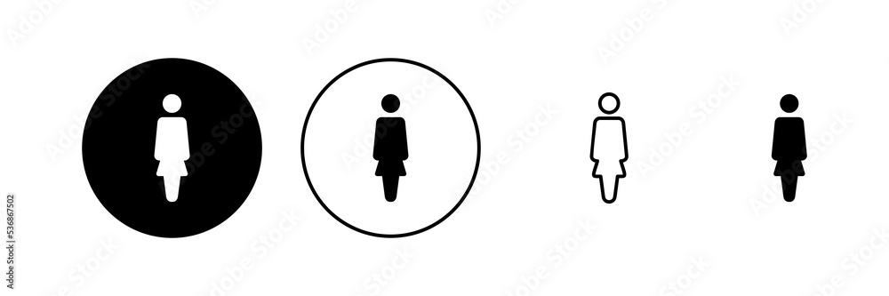 Female icon vector. woman sign and symbol Female icon vector. woman sign and symbol