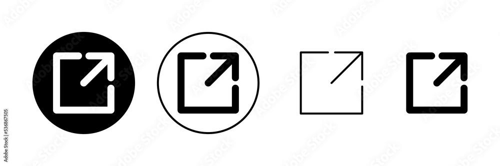 External link icon vector. link sign and symbol. hyperlink symbol External link icon vector. link sign and symbol. hyperlink symbol