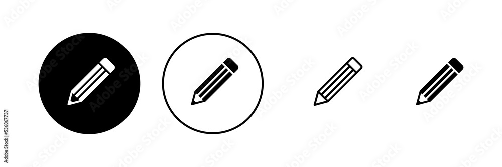 Pencil icon vector. pen sign and symbol. edit icon vector Pencil icon vector. pen sign and symbol. edit icon vector