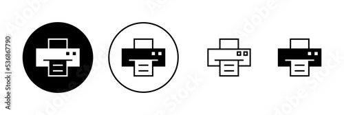 Print icon vector. printer sign and symbol