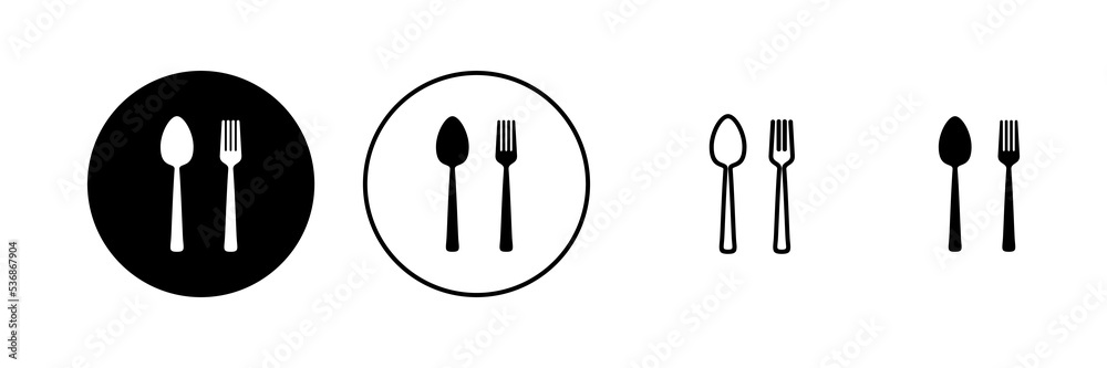 spoon and fork icon vector. spoon, fork and knife icon vector. restaurant sign and symbol spoon and fork icon vector. spoon, fork and knife icon vector. restaurant sign and symbol