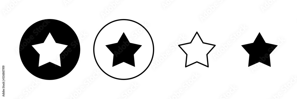 Star icon vector. rating sign and symbol. favourite star icon Star icon vector. rating sign and symbol. favourite star icon