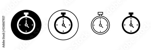 Stopwatch icon vector. Timer sign and symbol. Countdown icon. Period of time