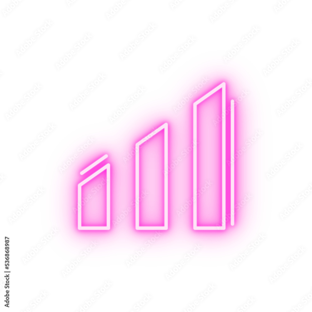 Signal networking neon icon Signal networking neon icon