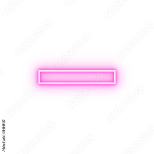 zoom out sign neon icon