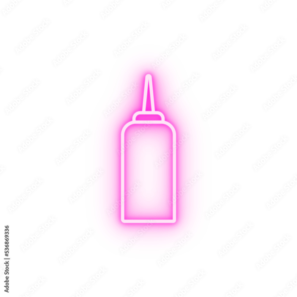 mustard simple line neon icon mustard simple line neon icon