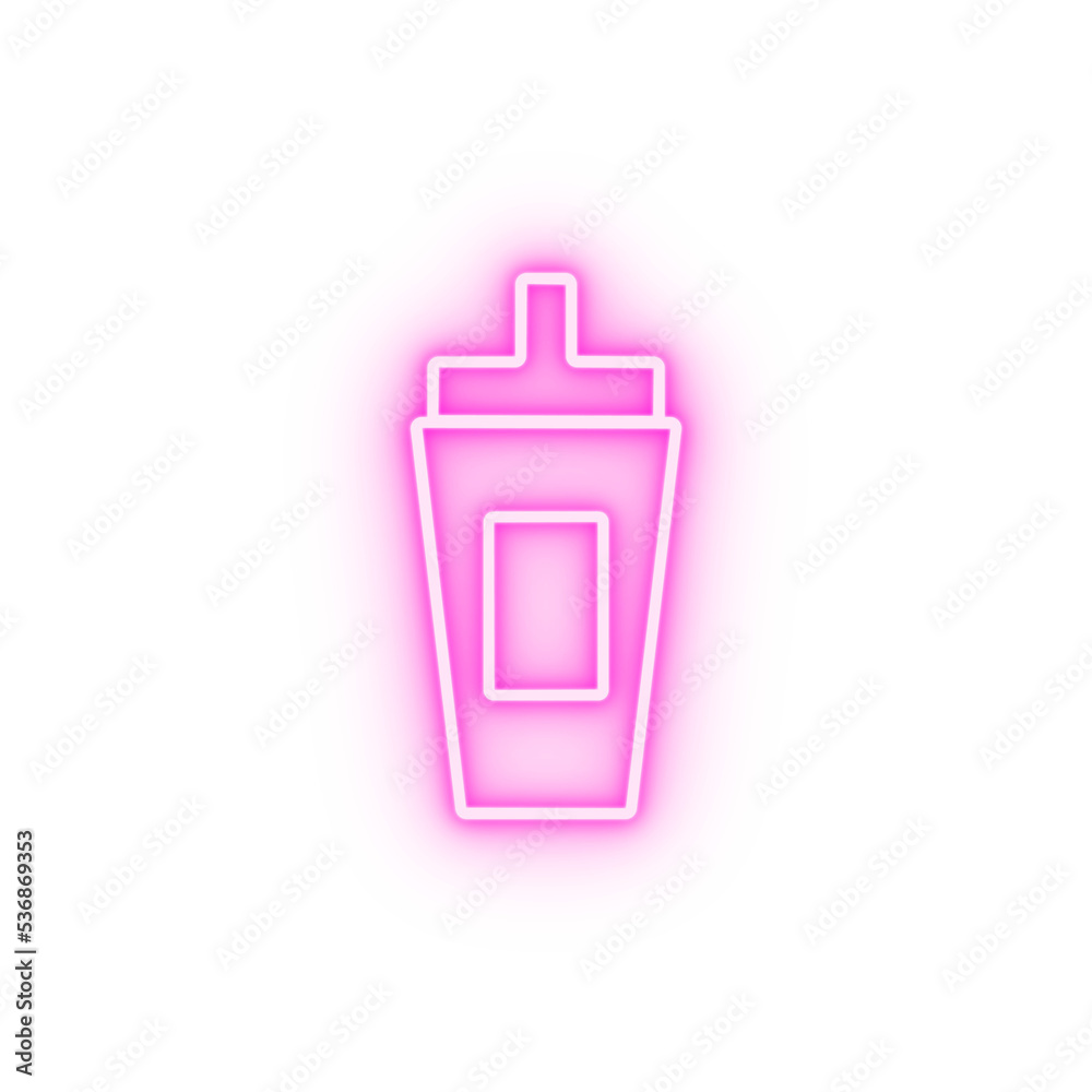 ketchup simple line neon icon ketchup simple line neon icon