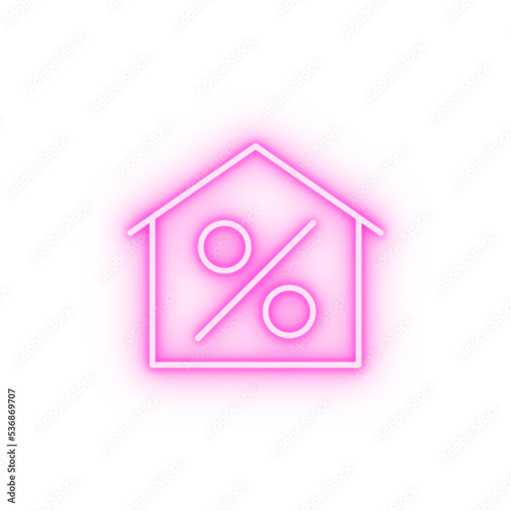 house neon icon
