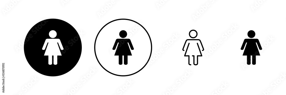Female icon vector. woman sign and symbol Female icon vector. woman sign and symbol