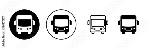 Bus icon vector. bus sign and symbol