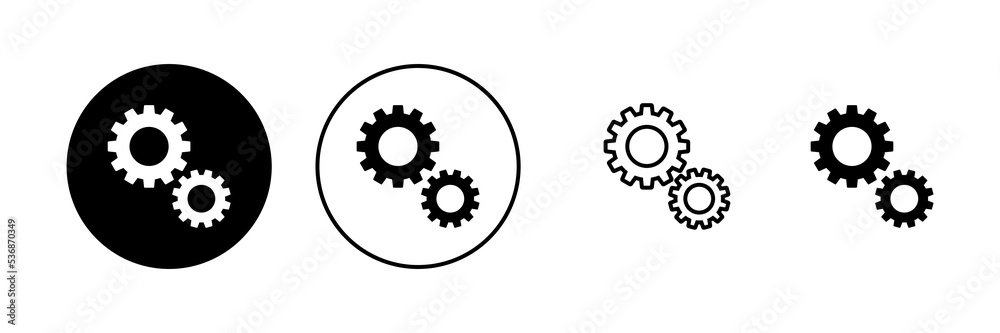 Setting icon vector. Cog sign and symbol. Gear Sign Setting icon vector. Cog sign and symbol. Gear Sign