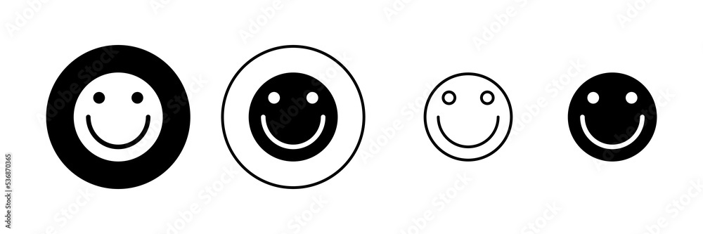Smile icon vector. smile emoticon icon. feedback sign and symbol Smile icon vector. smile emoticon icon. feedback sign and symbol