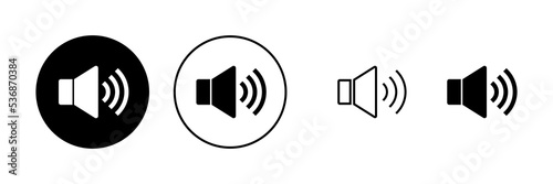 Speaker icon vector. volume sign and symbol. loudspeaker icon. sound symbol