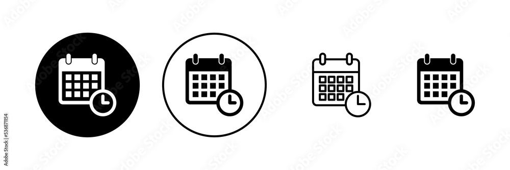 Calendar icon vector. Calender sign and symbol. Schedule icon symbol Calendar icon vector. Calender sign and symbol. Schedule icon symbol