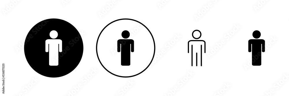 Man icon vector. male sign and symbol. human symbol Man icon vector. male sign and symbol. human symbol