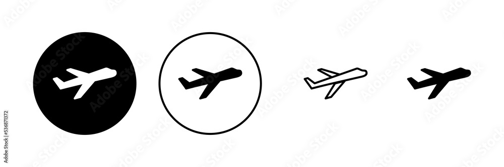 Plane icon vector. Airplane sign and symbol. Flight transport symbol. Travel sign. aeroplane Plane icon vector. Airplane sign and symbol. Flight transport symbol. Travel sign. aeroplane