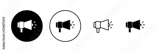 Megaphone icon vector. Loudspeaker sign and symbol