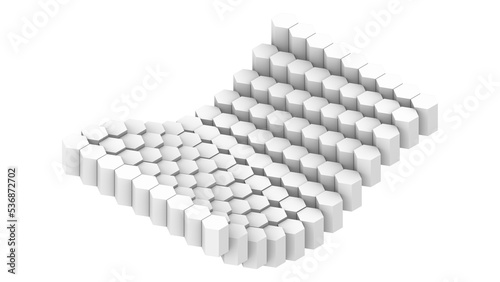 Hexagonal Parametric Pattern - Isometric View 2