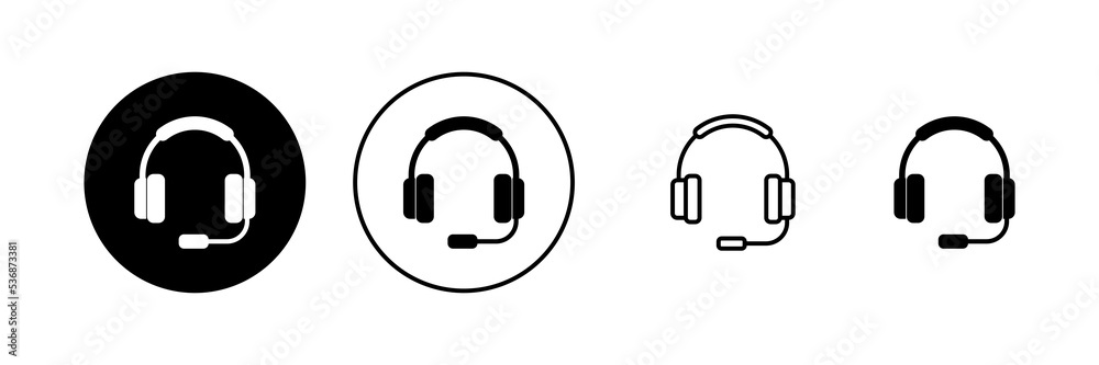 Headphone icon vector. Headvector sign and symbol Headphone icon vector. Headvector sign and symbol