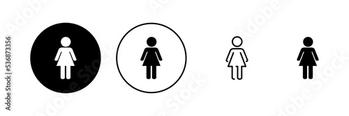 Female icon vector. woman sign and symbol