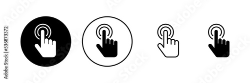 Hand cursor icon vector. cursor sign and symbol. hand cursor icon clik