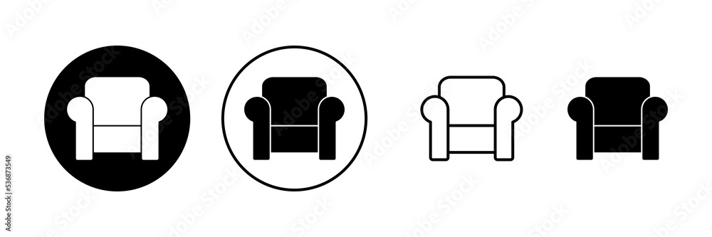 Sofa icon vector. sofa sign and symbol. furniture icon Sofa icon vector. sofa sign and symbol. furniture icon