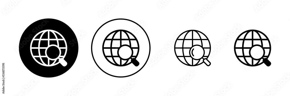 Web icon vector. go to web sign and symbol. web click icon. Global search icon Web icon vector. go to web sign and symbol. web click icon. Global search icon