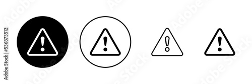 Free Download Exclamation danger icon vector. attention sign and symbol. Hazard warning attention sign - GFXLoad